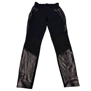 ASSETS by SPANX Black Moto-Style Leggings Size M